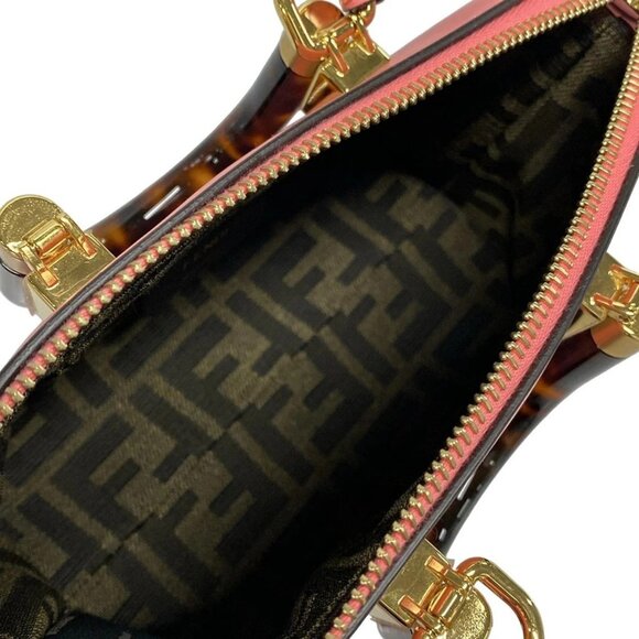 Auth FENDI Mini By The Way 8BS067 Pink Leather Handbag - Picture 9 of 16